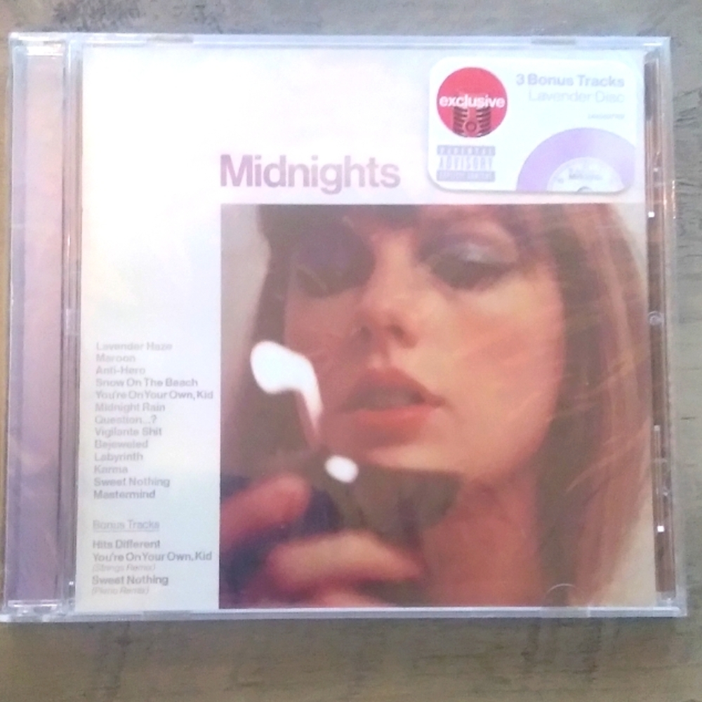 Taylor Swift Midnights CD with Lavender Disc